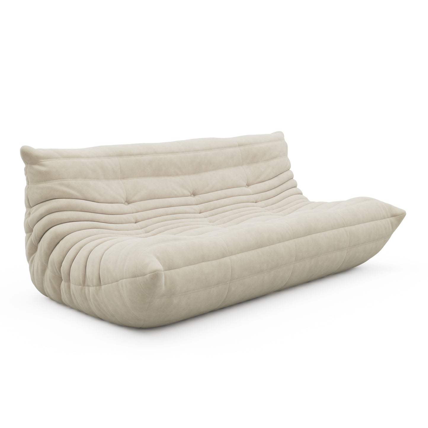 SAINCH Caterpillar Sofa Suede Fabric - Three seater
