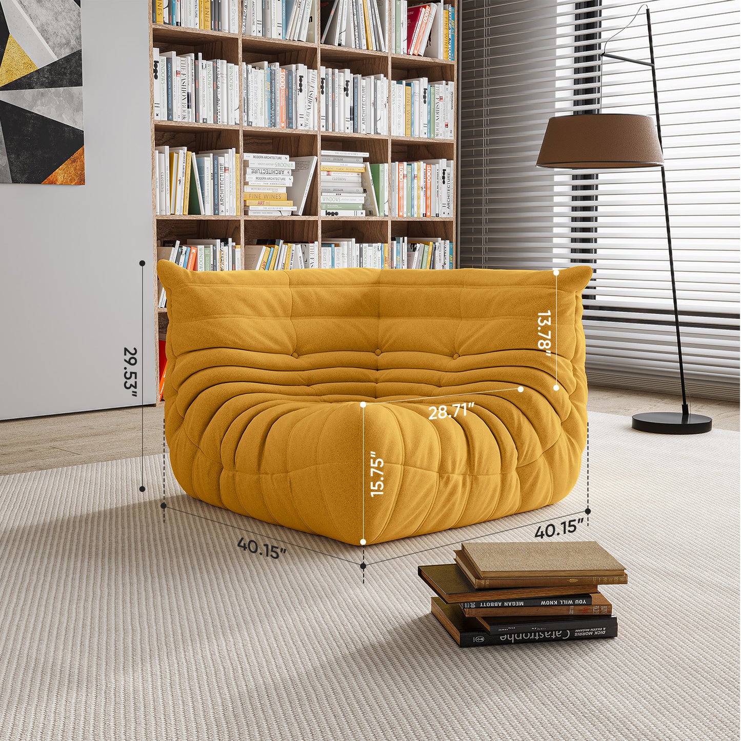 SAINCH Caterpillar Sofa Suede Fabric - Corner module