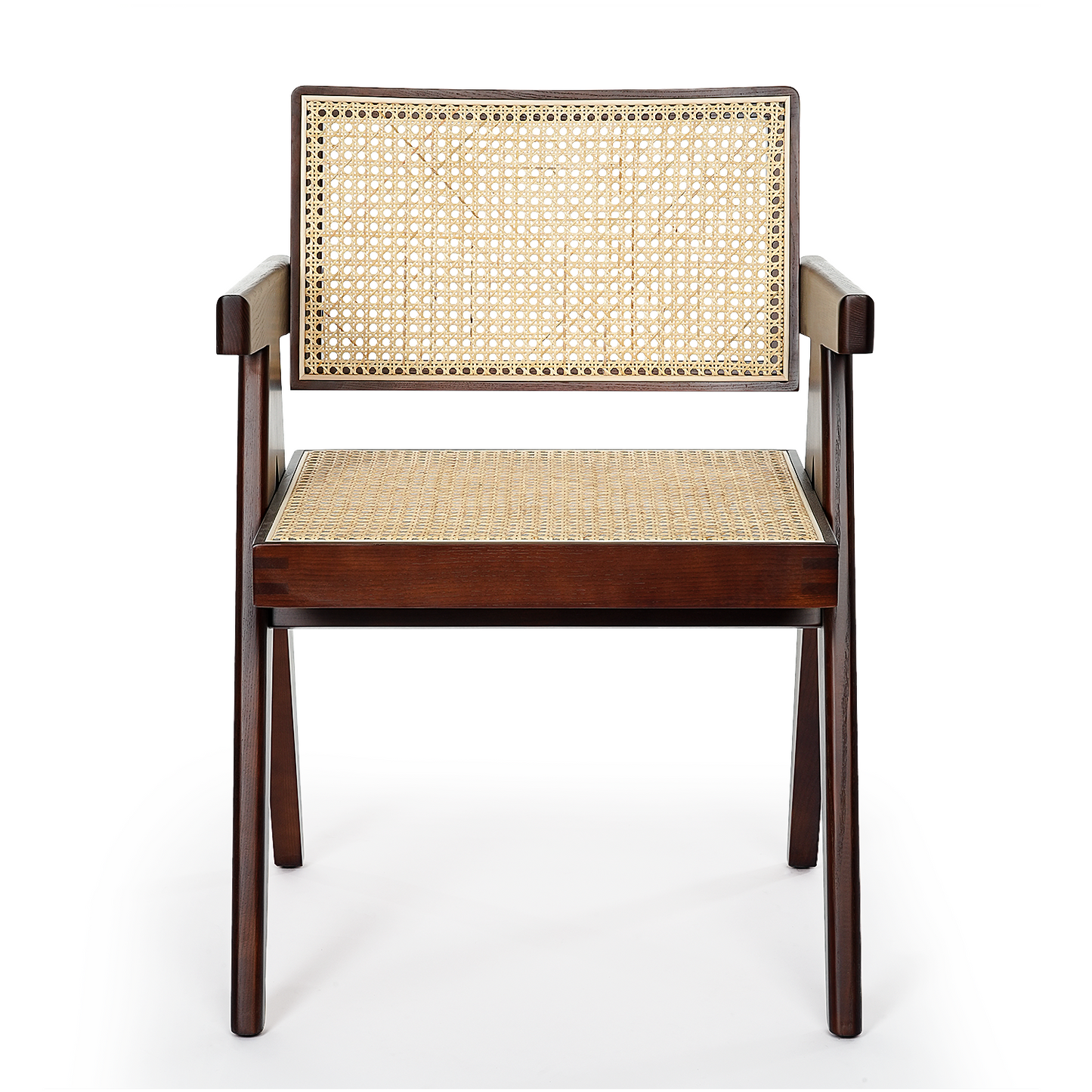 SAINCH Rattan Dining Chair, Solid Wood Frame