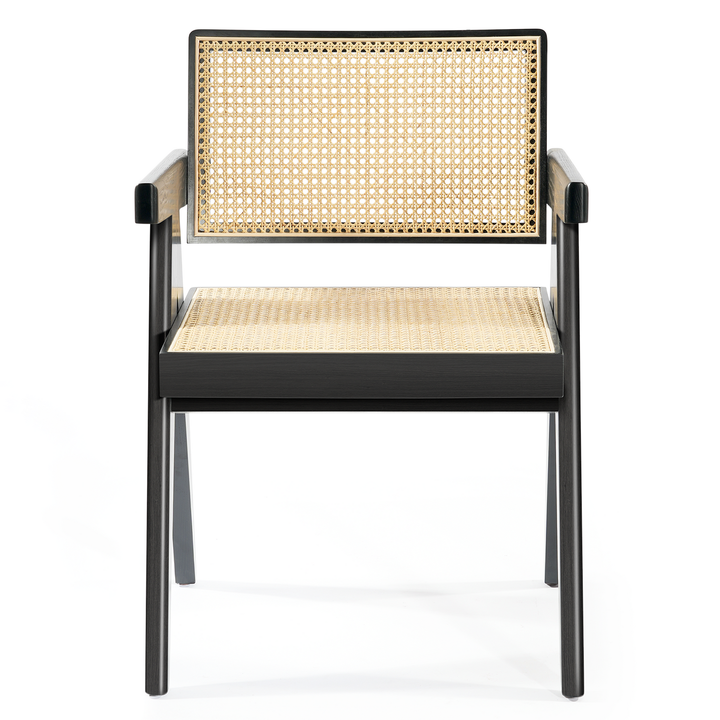 SAINCH Rattan Dining Chair, Solid Wood Frame