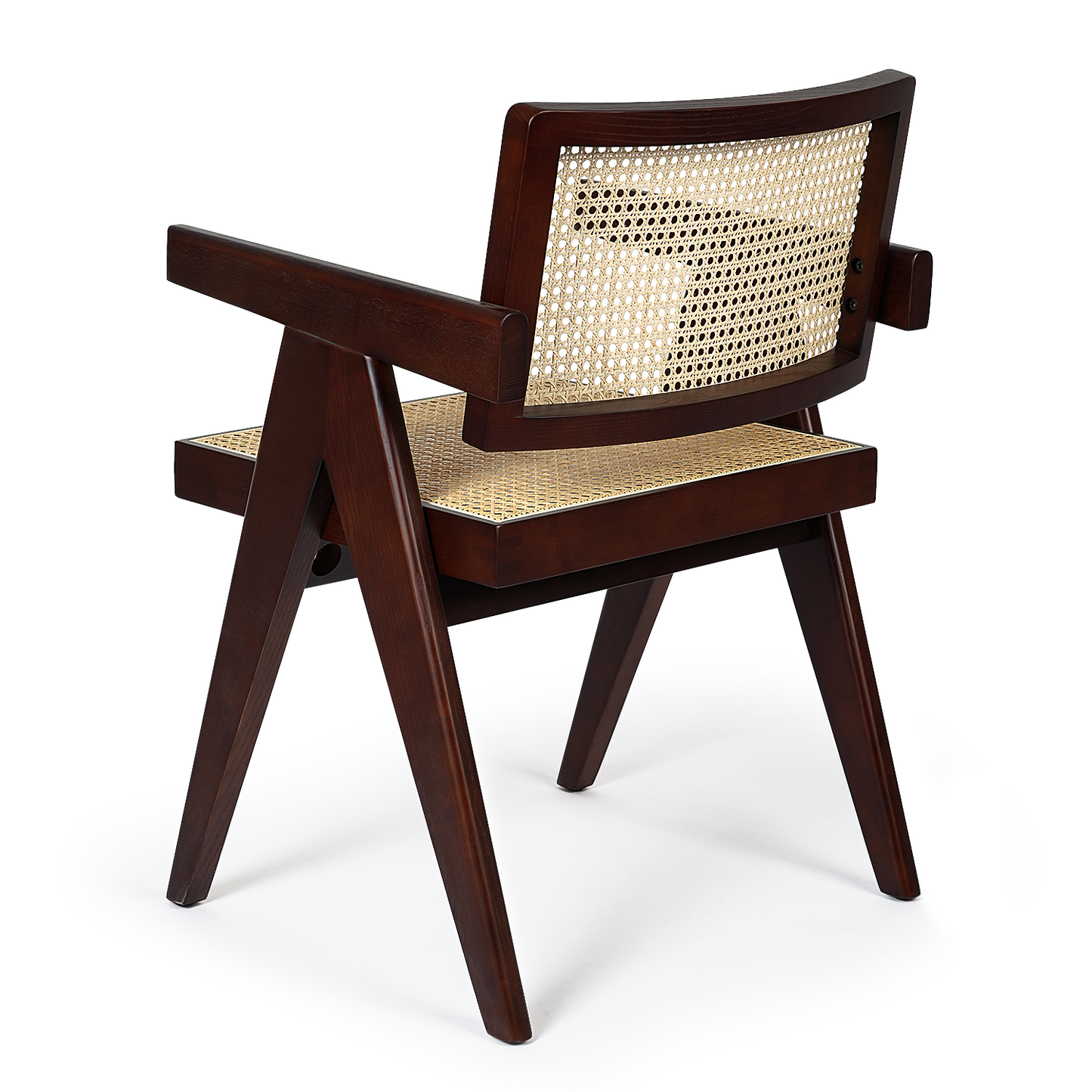 SAINCH Rattan Dining Chair, Solid Wood Frame