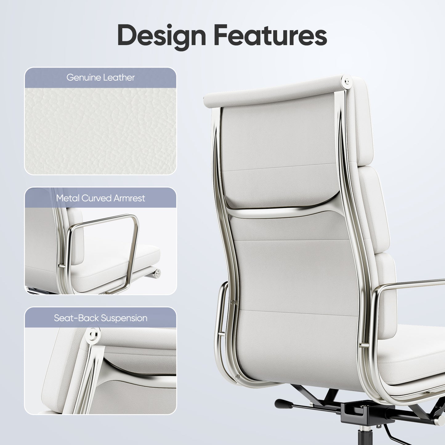 SAINCH Genuine Leather Office Chair