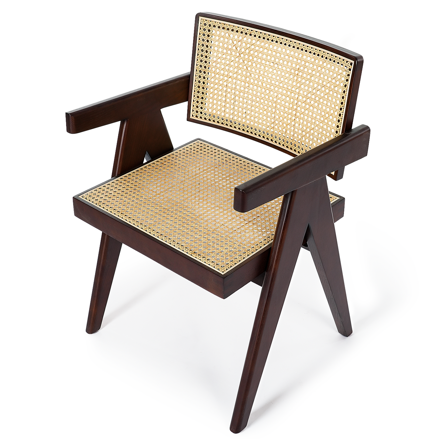 SAINCH Rattan Dining Chair, Solid Wood Frame