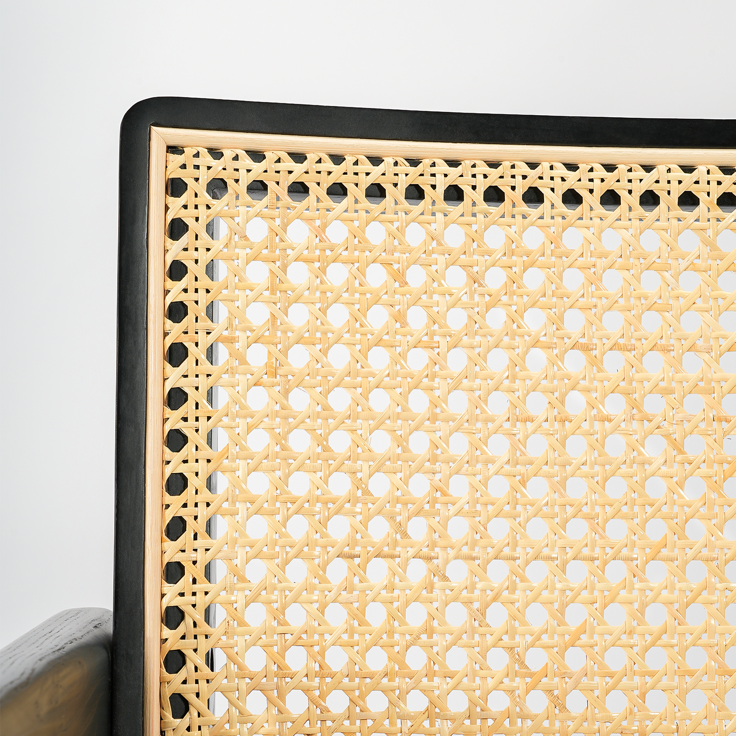 SAINCH Rattan Dining Chair, Solid Wood Frame