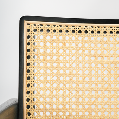 SAINCH Rattan Dining Chair, Solid Wood Frame