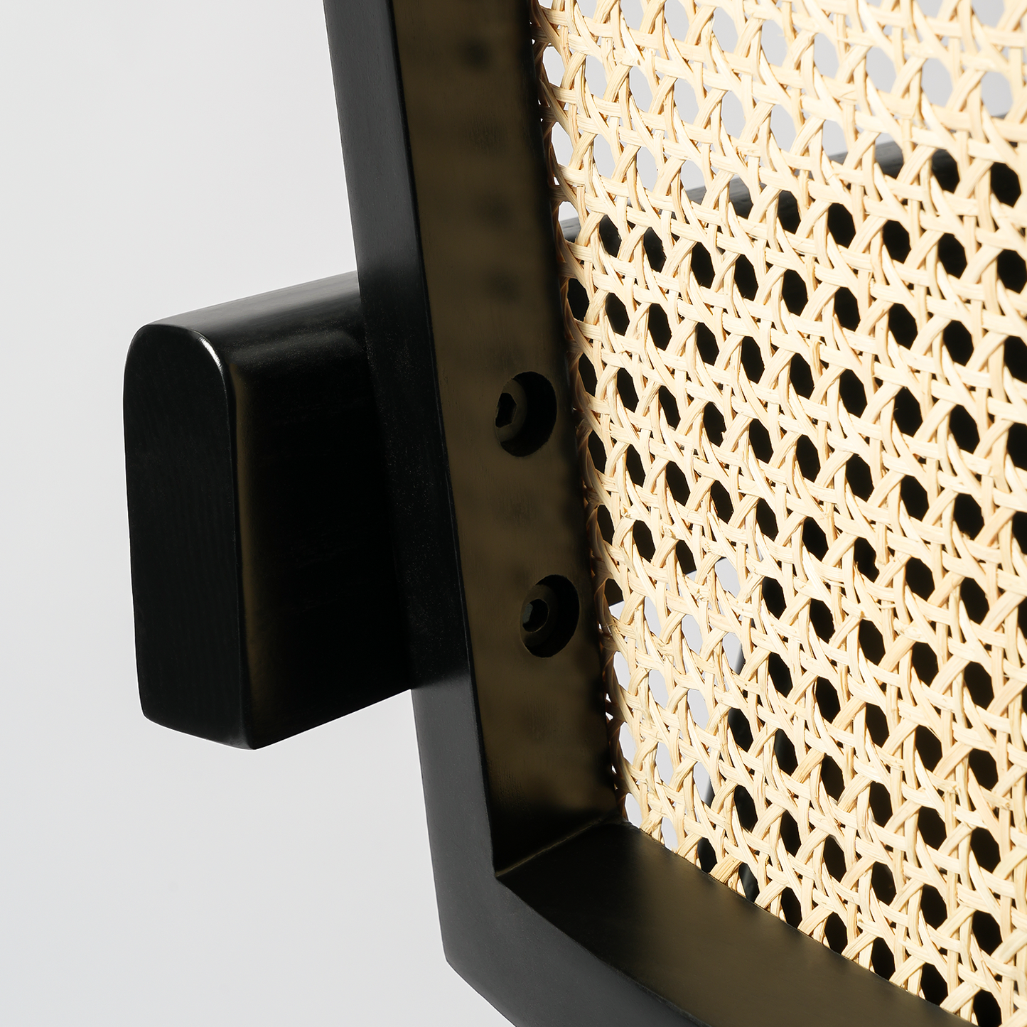 SAINCH Rattan Dining Chair, Solid Wood Frame