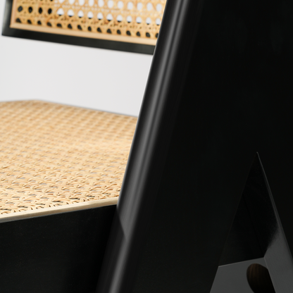 SAINCH Rattan Dining Chair, Solid Wood Frame