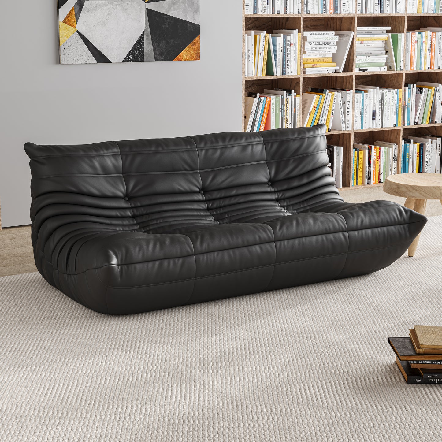 SAINCH Caterpillar Sofa Microfiber Leather - Three seater