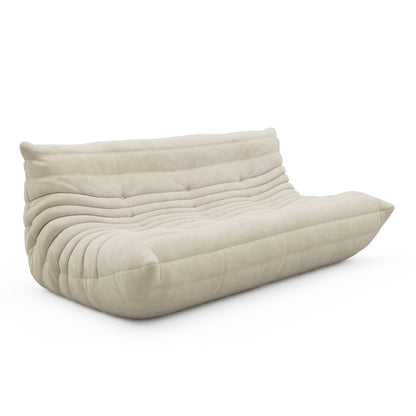SAINCH Caterpillar Sofa Suede Fabric - Three seater
