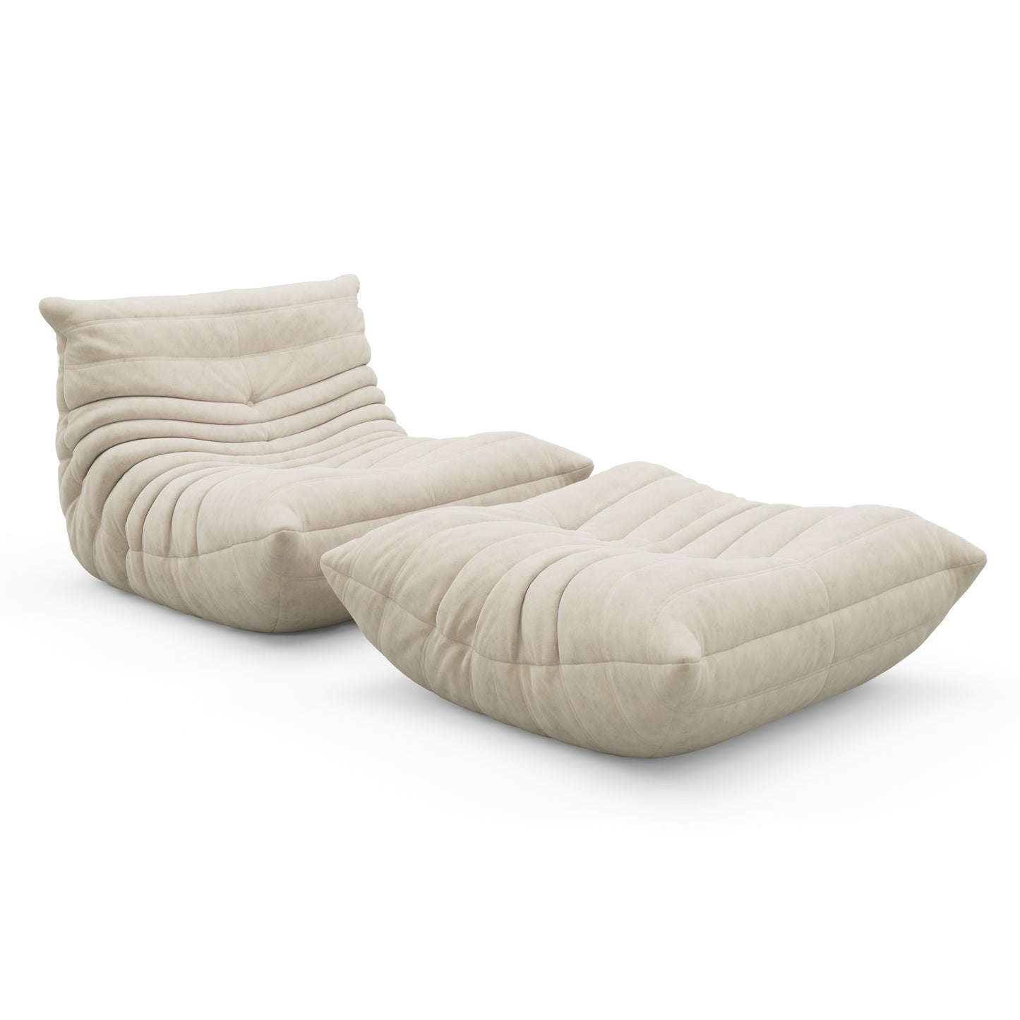 SAINCH Caterpillar Sofa - Mohair - Footrest