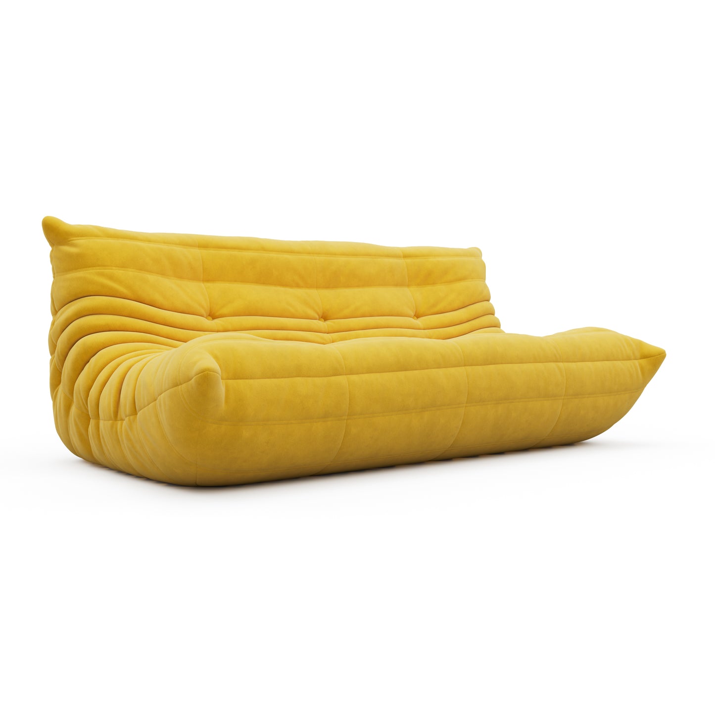 SAINCH Caterpillar Sofa Suede Fabric - Three seater