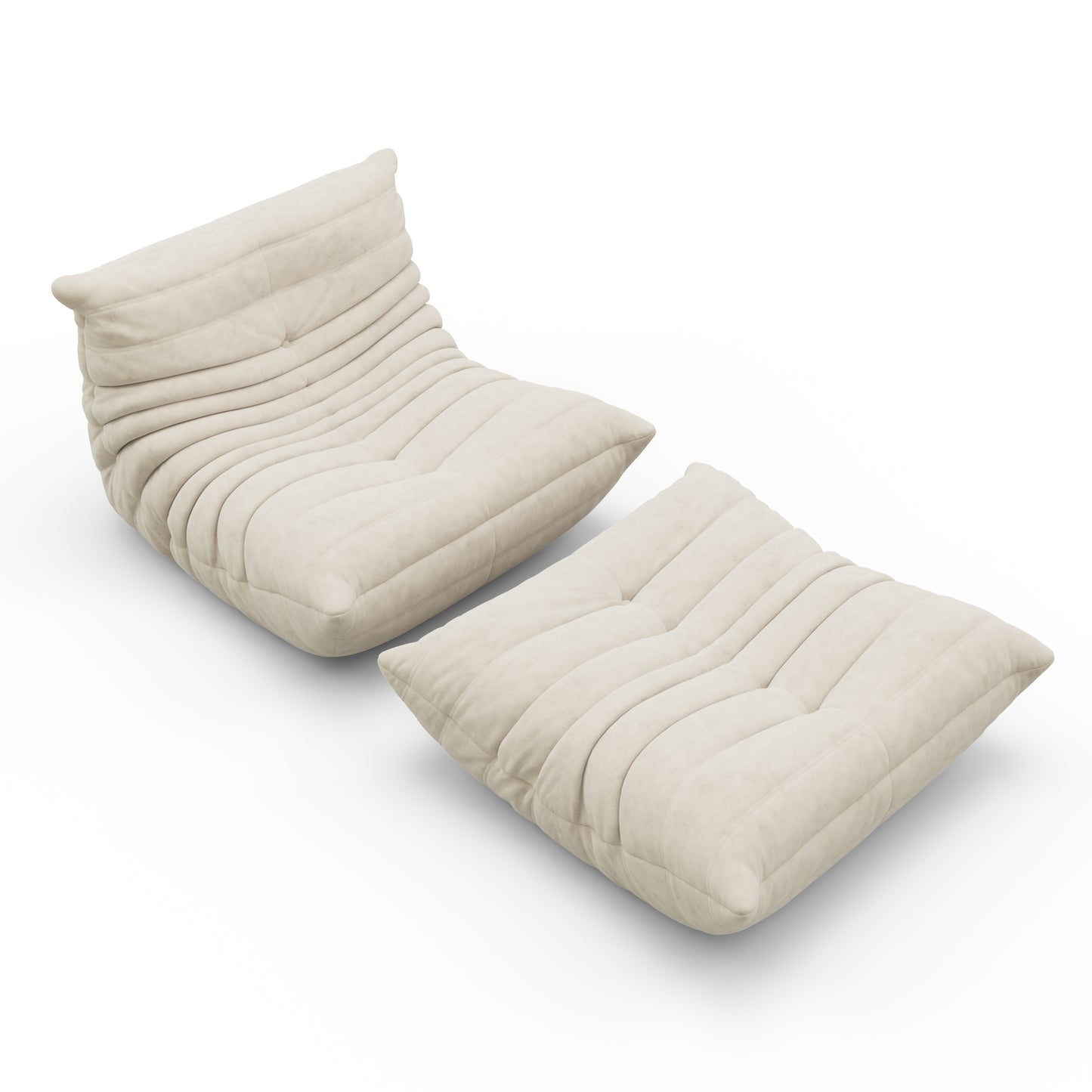 SAINCH Caterpillar Sofa - Suede- Footrest