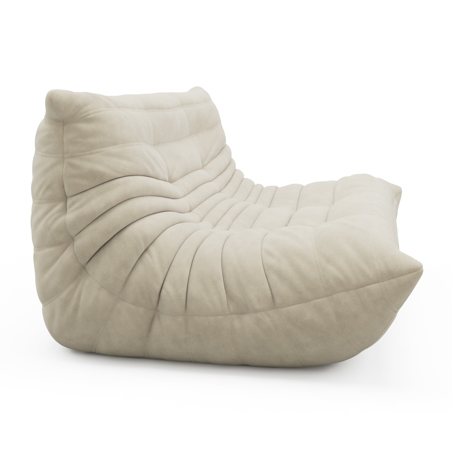 SAINCH Caterpillar Sofa Suede Fabric - Three seater