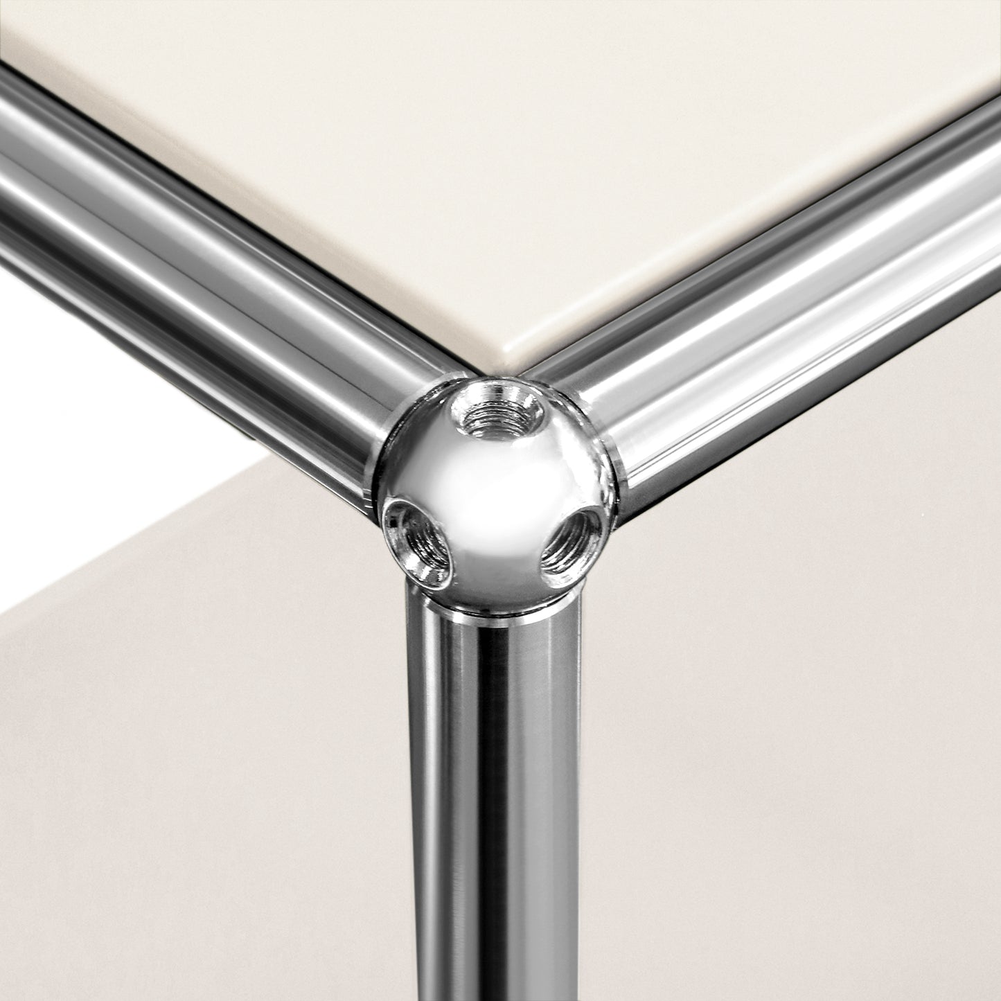 SAINCH Modern Modular Metal Storage Cabinet - Six Compartment Double Layer Three Door