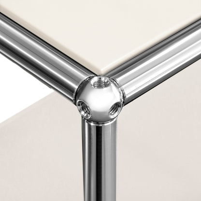 SAINCH Modern Modular Metal Storage Cabinet - Six Compartment Double Layer Three Door