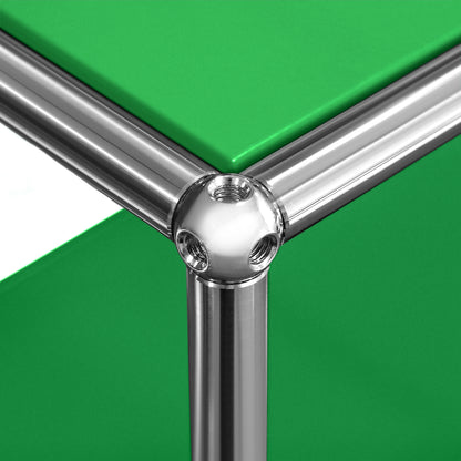 SAINCH Modern Modular Metal Storage Cabinet - Six Compartment Double Layer Three Door