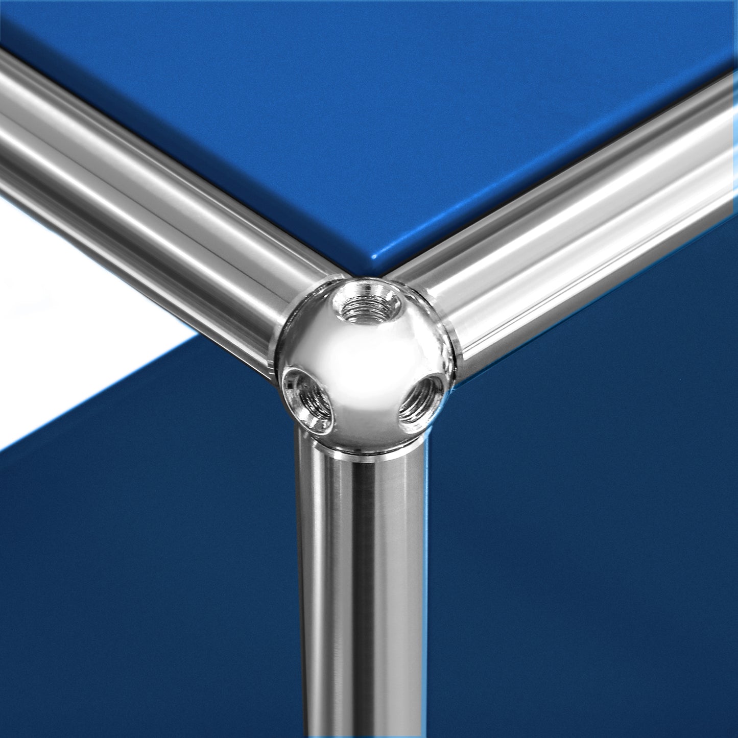 SAINCH Modern Modular Metal Storage Cabinet - Six Compartment Double Layer Three Door