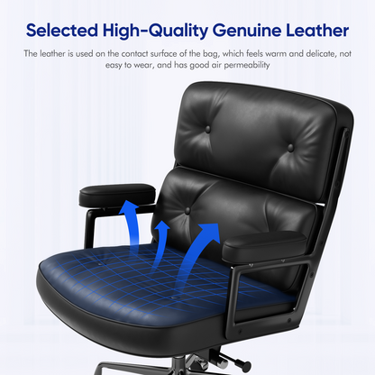 Mid-Back Padded Office Chair - Furnzo