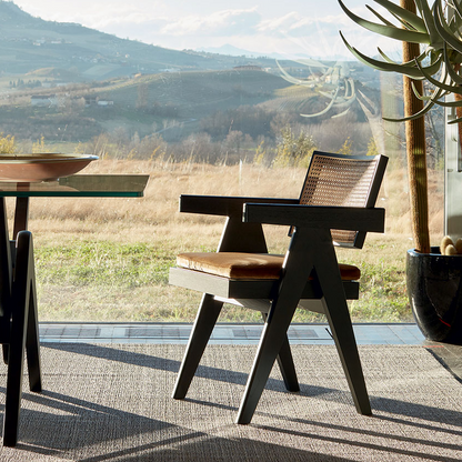 SAINCH Rattan Dining Chair, Solid Wood Frame