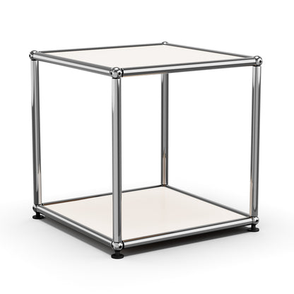 Modern Storage Cabinet Nightstand Versatile Free-Standing Organizer - White
