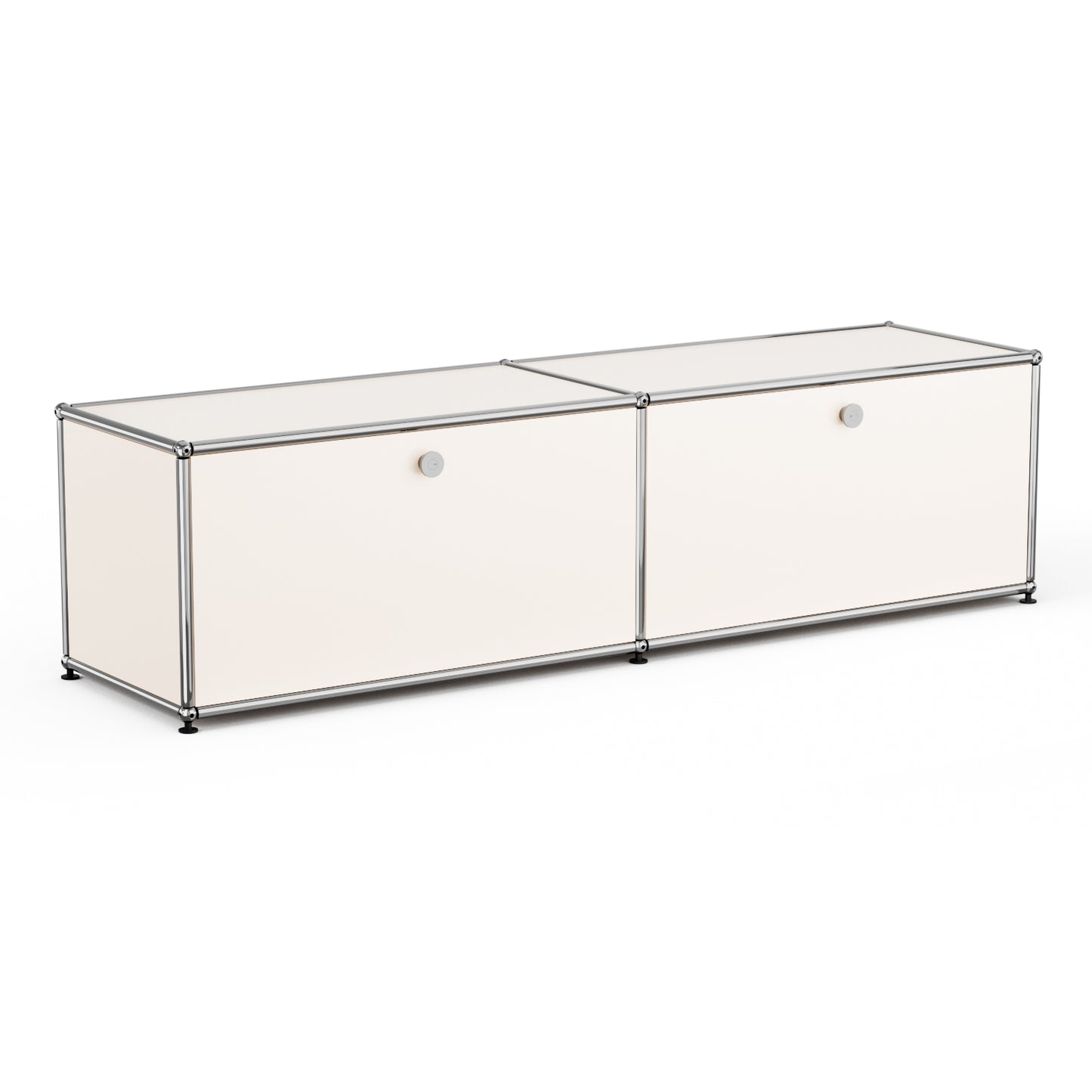 SAINCH Modern Modular Metal Storage Cabinet - Double Compartment Double Door