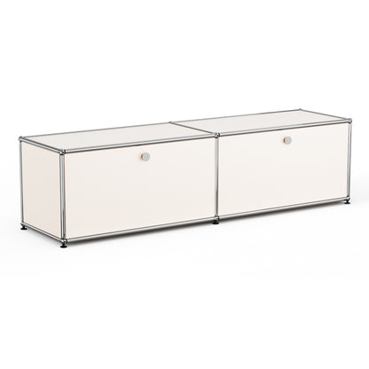 SAINCH Modern Modular Metal Storage Cabinet - Double Compartment Double Door
