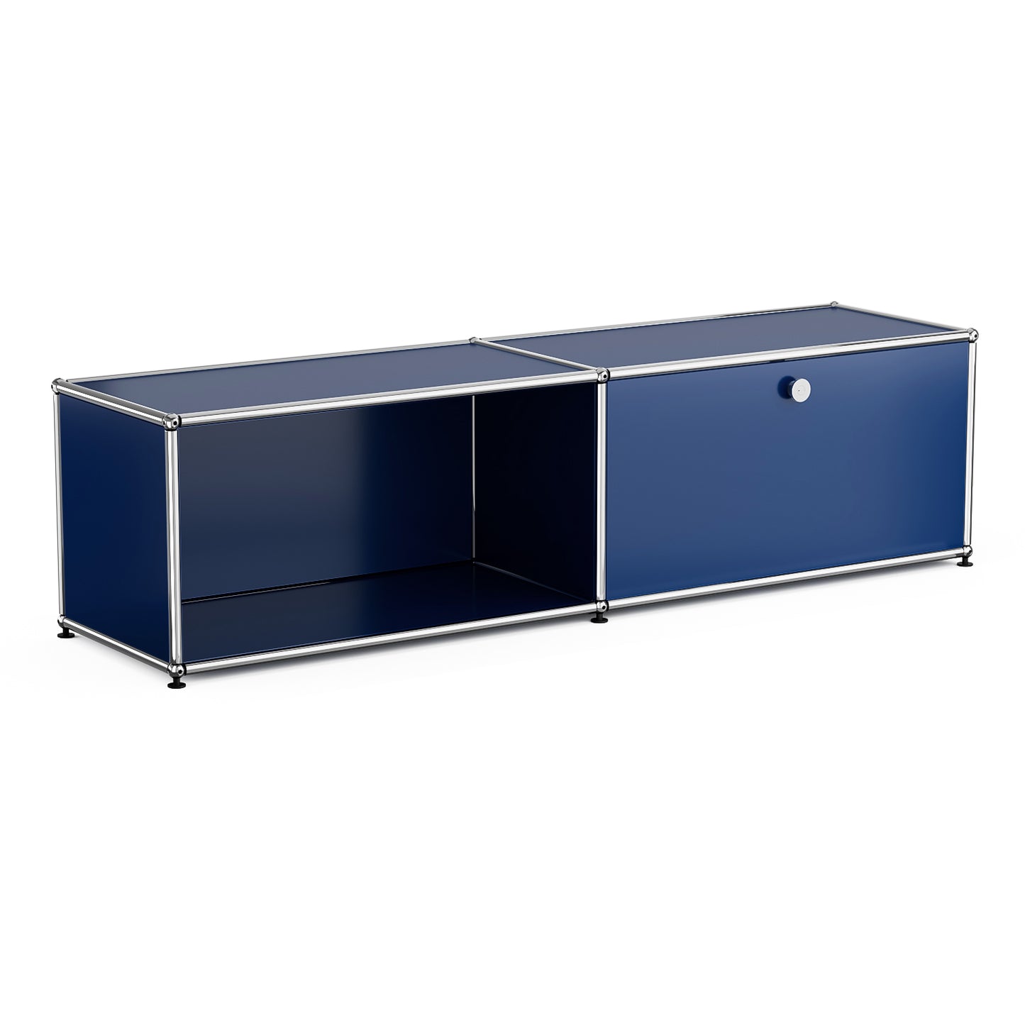 SAINCH Modern Modular Metal Storage Cabinet - Double Compartment Double Door
