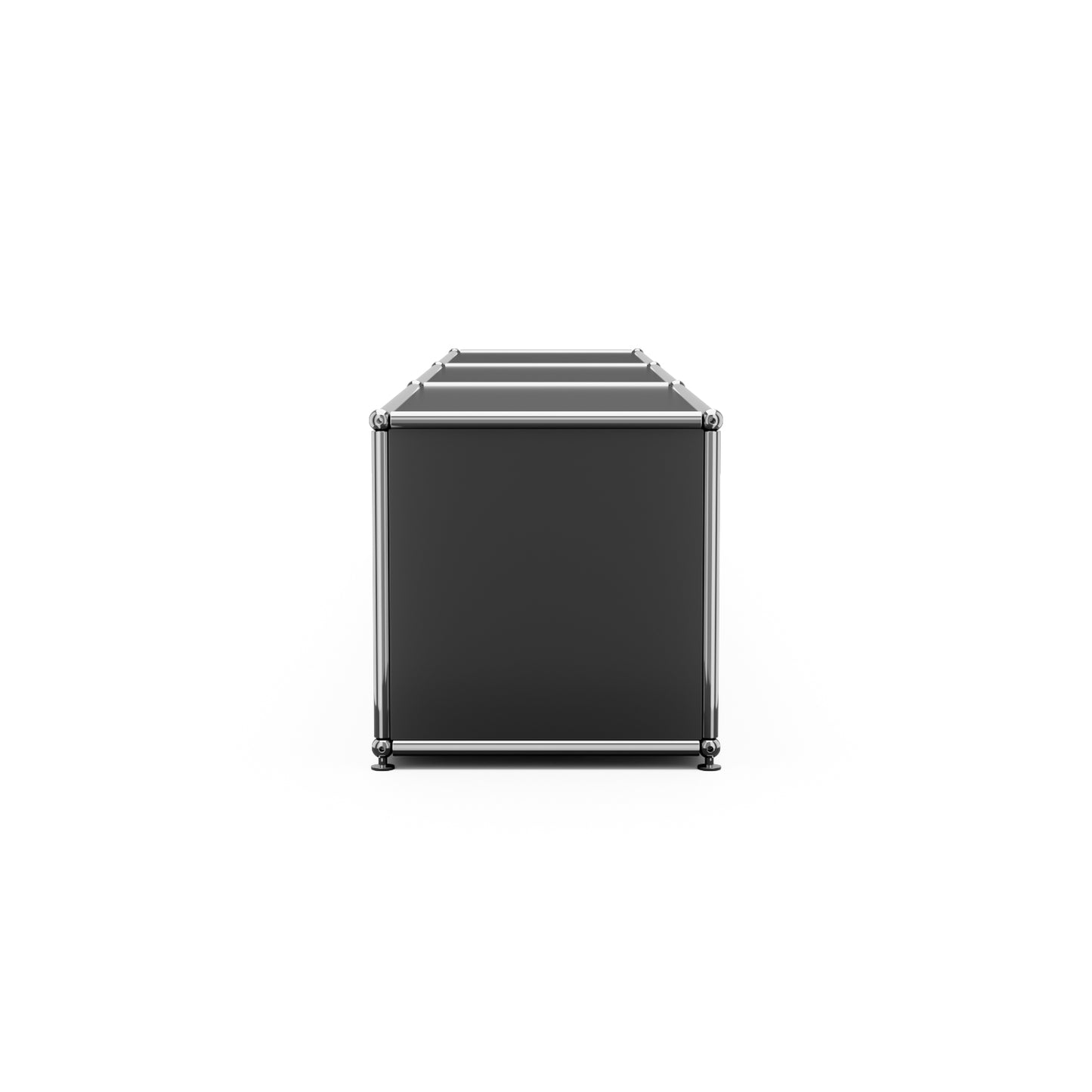 SAINCH Modern Modular Metal Storage Cabinet - Three Compartment Single Layer