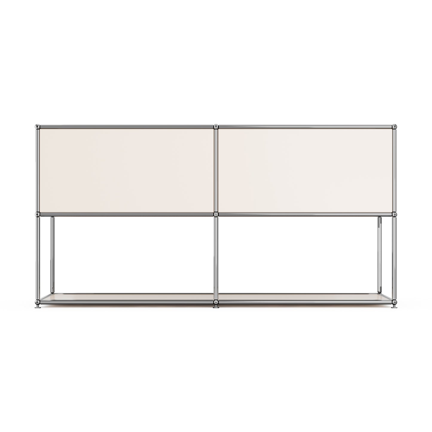 SAINCH Modern Modular Metal Storage Cabinet - Four Compartment Double Layer