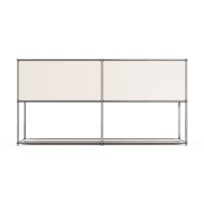 SAINCH Modern Modular Metal Storage Cabinet - Four Compartment Double Layer